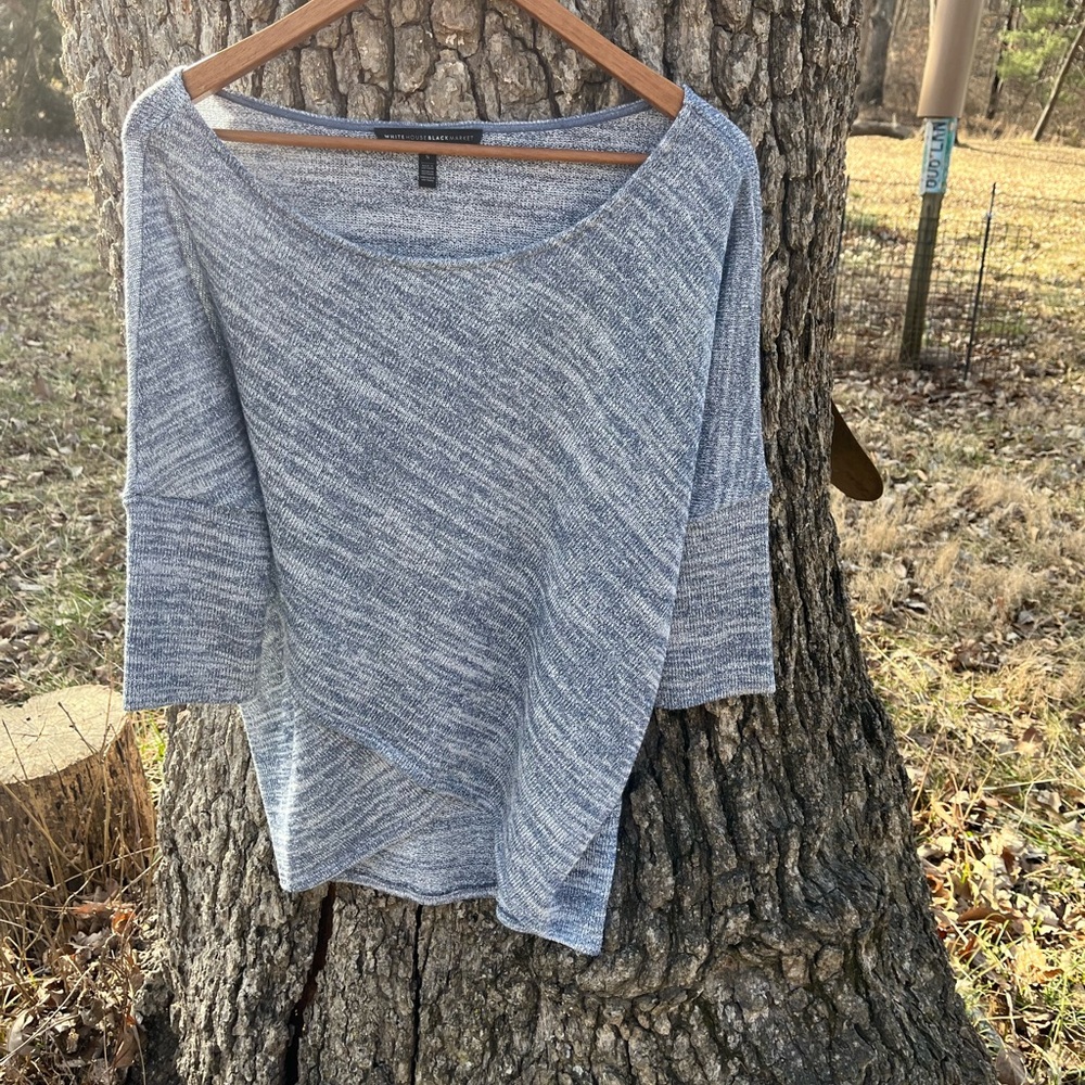 ⭐️White House Black Market Metallic Sweater in size S